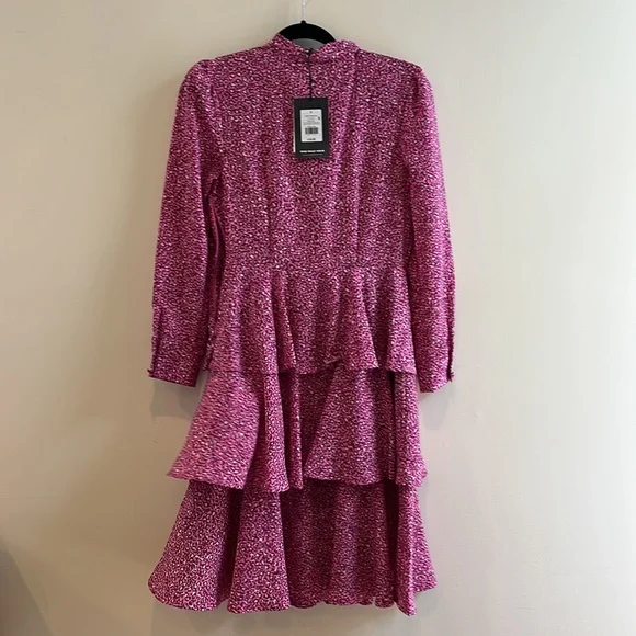 Who What Wear Pink Leopard Dress - Picture 7 of 8